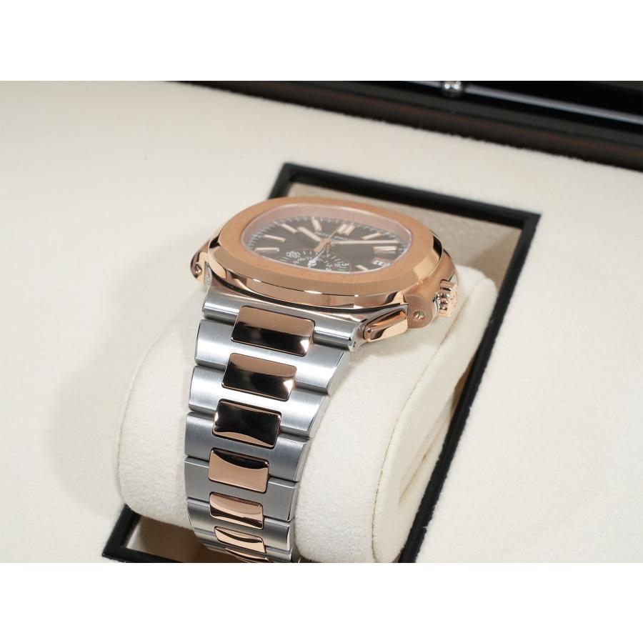 パテックフィリップ ノーチラス クロノグラフ Ref.5980/1AR-001 ステンレススチール/ローズゴールド ブルー文字盤 | ノーチラス | 05