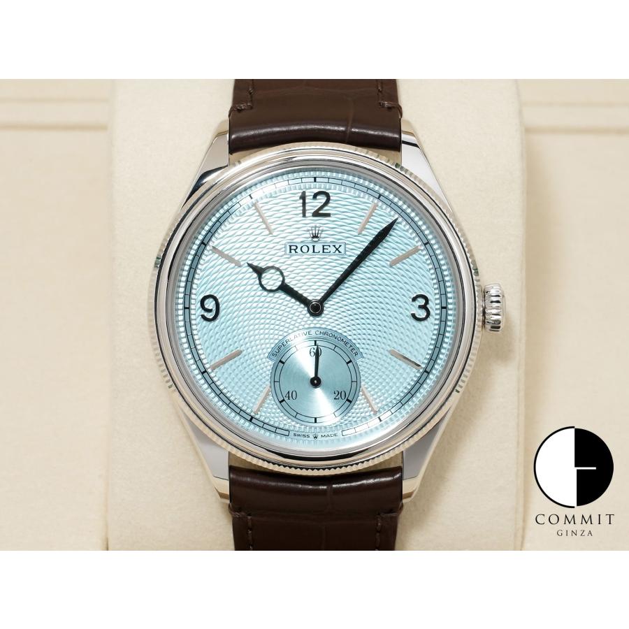 ロレックス 1908 Ref.52506 プラチナ アイスブルー文字盤 革ベルト | ROLEX