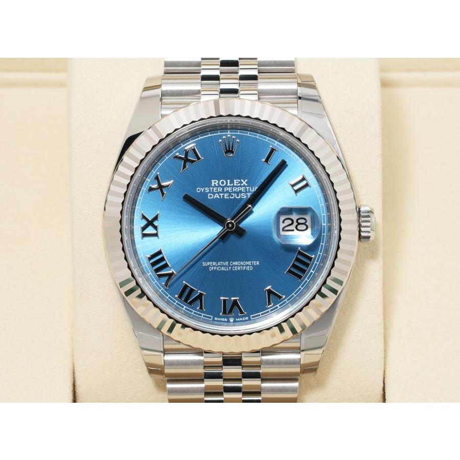 ロレックス デイトジャスト41 Ref.126334 アズーロブルー文字盤 ジュビリーブレスレット | デイトジャスト | 01