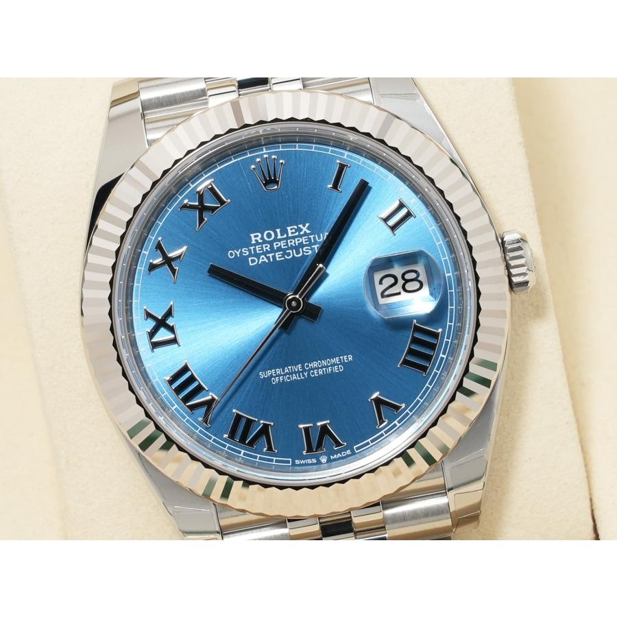 ロレックス デイトジャスト41 Ref.126334 アズーロブルー文字盤 ジュビリーブレスレット | デイトジャスト | 02