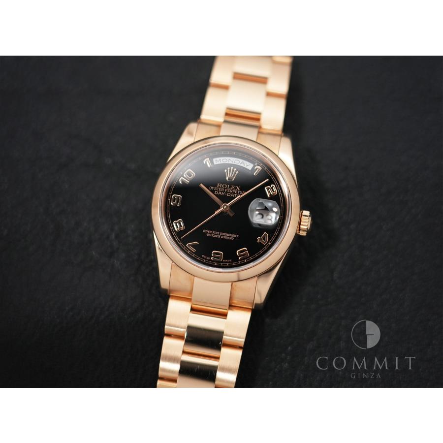 ロレックス デイデイト Ref.118205 ピンクゴールド ブラックアラビア文字盤 | デイデイト | 10