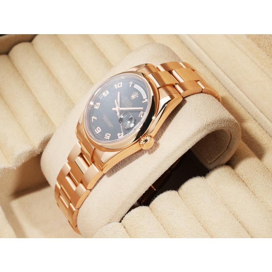 ロレックス デイデイト Ref.118205 ピンクゴールド ブラックアラビア文字盤 | デイデイト | 03