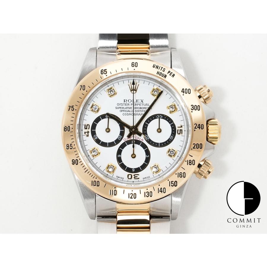ロレックス デイトナ エルプリメロ Ref.16523G ステンレススチール/イエローゴールド ホワイト×8Pダイヤ文字盤 | コスモグラフ デイトナ