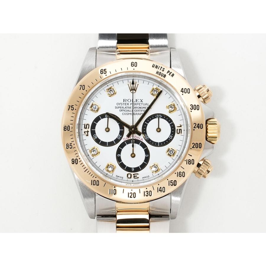 ロレックス デイトナ エルプリメロ Ref.16523G ステンレススチール/イエローゴールド ホワイト×8Pダイヤ文字盤 | コスモグラフ デイトナ | 01