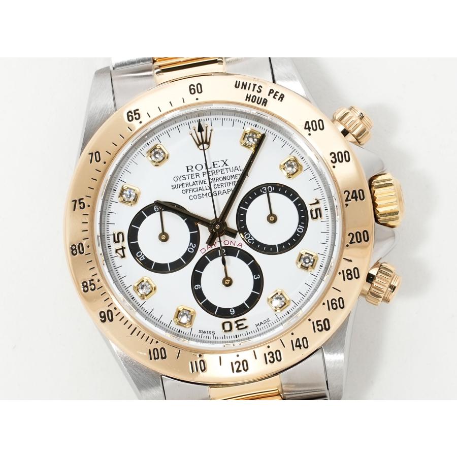 ロレックス デイトナ エルプリメロ Ref.16523G ステンレススチール/イエローゴールド ホワイト×8Pダイヤ文字盤 | コスモグラフ デイトナ | 02