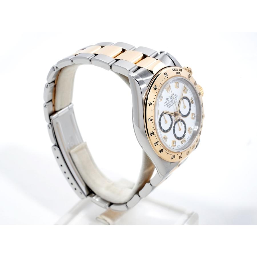 ロレックス デイトナ エルプリメロ Ref.16523G ステンレススチール/イエローゴールド ホワイト×8Pダイヤ文字盤 | コスモグラフ デイトナ | 04