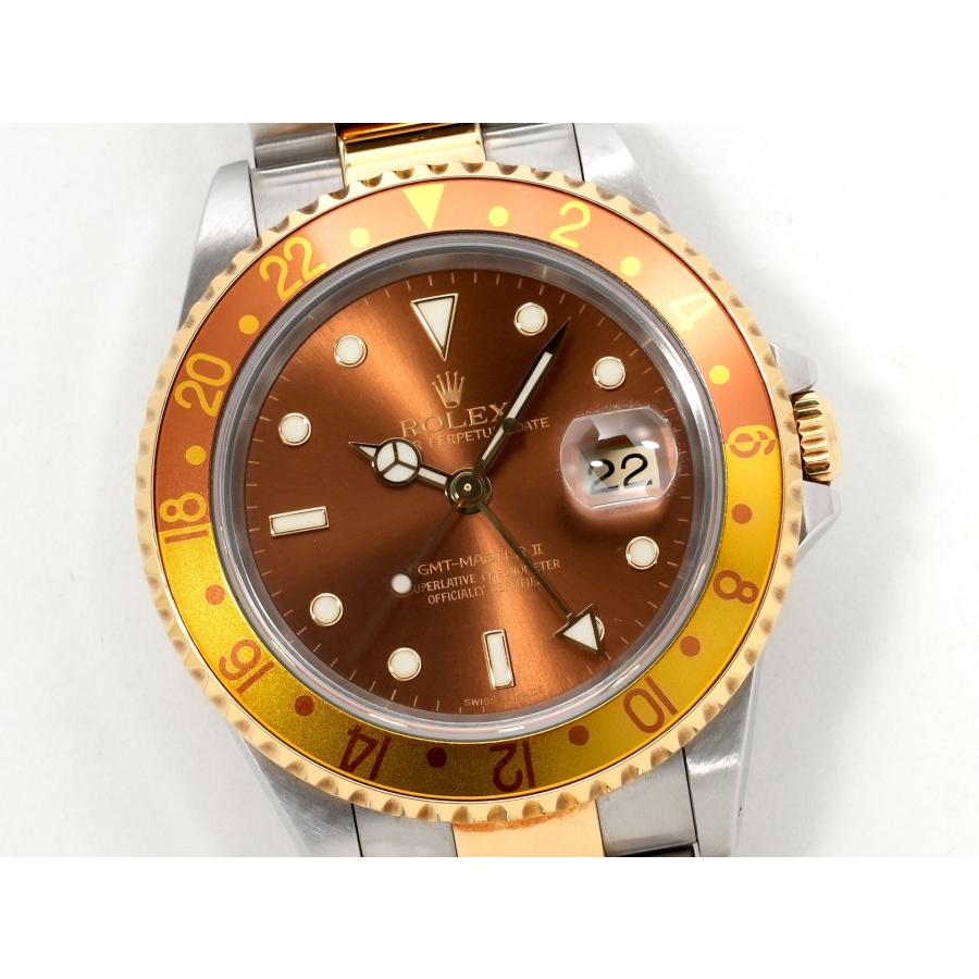 ロレックス GMTマスターII Ref.16713 ステンレススチール/イエローゴールド ブラウン文字盤 オイスターブレスレット | GMTマスター | 02