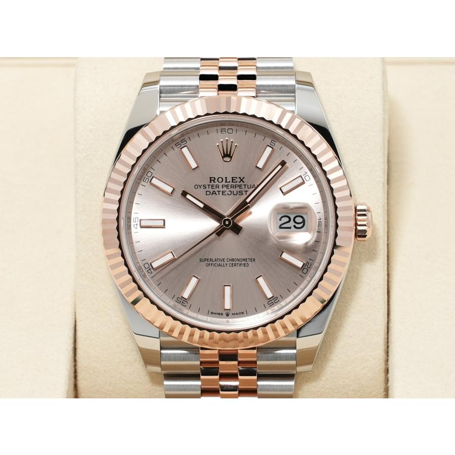 ロレックス デイトジャスト41 Ref.126331 ステンレススチール/エバーローズゴールド サンダスト文字盤 ジュビリーブレスレット | デイトジャスト | 01