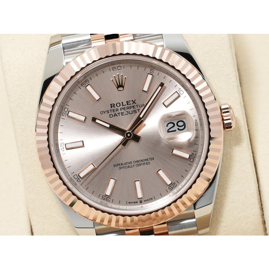ロレックス デイトジャスト41 Ref.126331 ステンレススチール/エバーローズゴールド サンダスト文字盤 ジュビリーブレスレット | デイトジャスト | 02