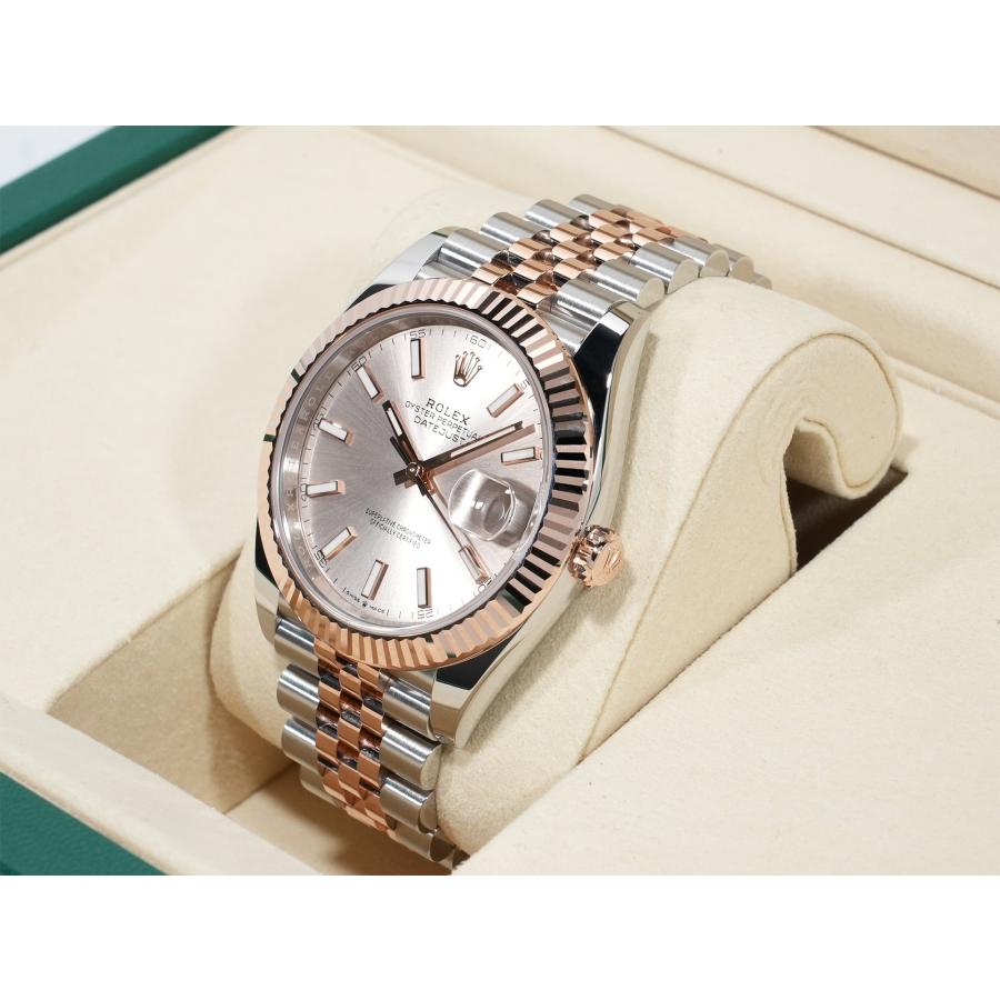 ロレックス デイトジャスト41 Ref.126331 ステンレススチール/エバーローズゴールド サンダスト文字盤 ジュビリーブレスレット | デイトジャスト | 03