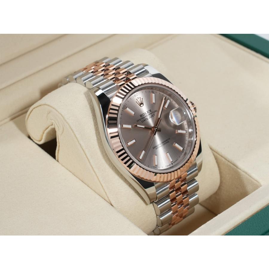 ロレックス デイトジャスト41 Ref.126331 ステンレススチール/エバーローズゴールド サンダスト文字盤 ジュビリーブレスレット | デイトジャスト | 04