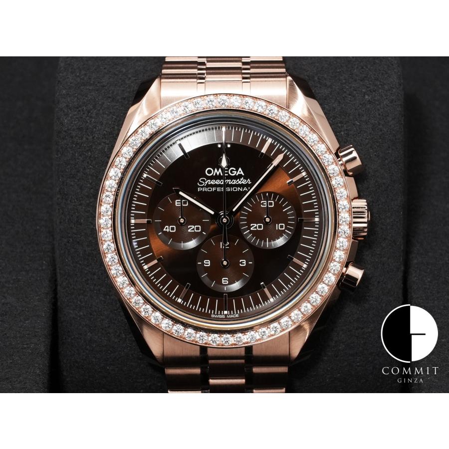 オメガ スピードマスター ムーンウォッチ プロ Ref.310.55.42.50.13.001 セドナゴールド ブラウン文字盤 | OMEGA