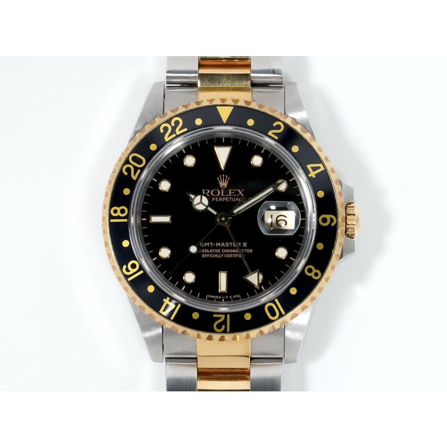 ロレックス GMTマスターII Ref.16713 ステンレススチール/イエローゴールド ブラック文字盤 オイスターブレスレット | GMTマスター | 01