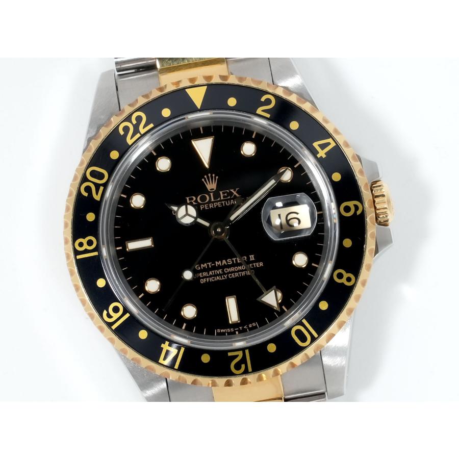 ロレックス GMTマスターII Ref.16713 ステンレススチール/イエローゴールド ブラック文字盤 オイスターブレスレット | GMTマスター | 02