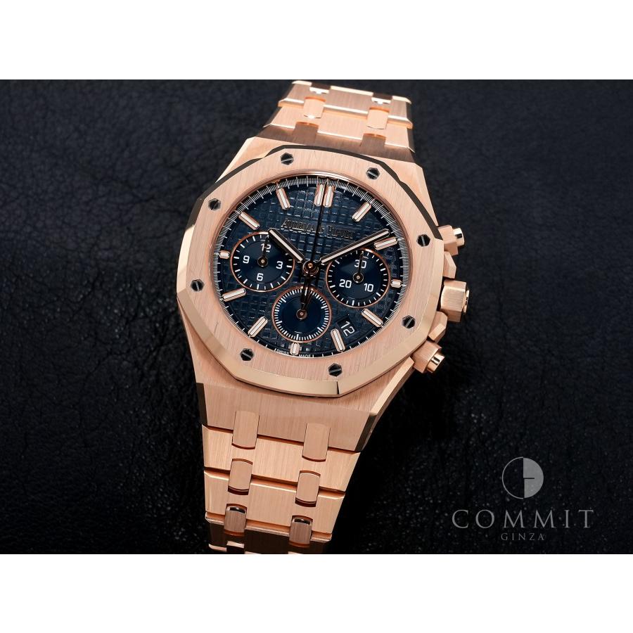 オーデマピゲ ロイヤルオーク クロノグラフ Ref.26715OR.OO.1356OR.01 ピンクゴールド ナイトブルー文字盤 | ロイヤルオーク | 10