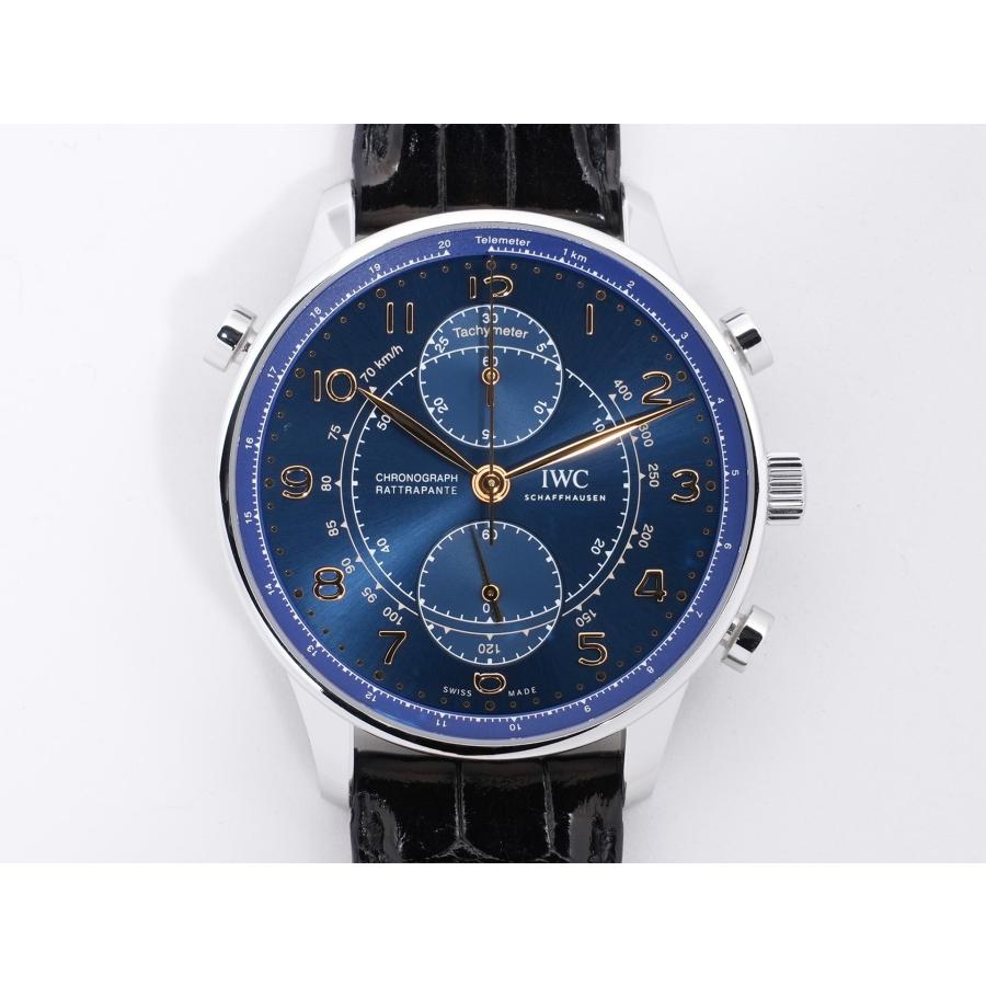 IWC ポルトギーゼ クロノグラフ ラトラパンテ ブティック ミラノ Ref.IW371222 SS ブルー文字盤 | IWC SCHAFFHAUSEN | 01