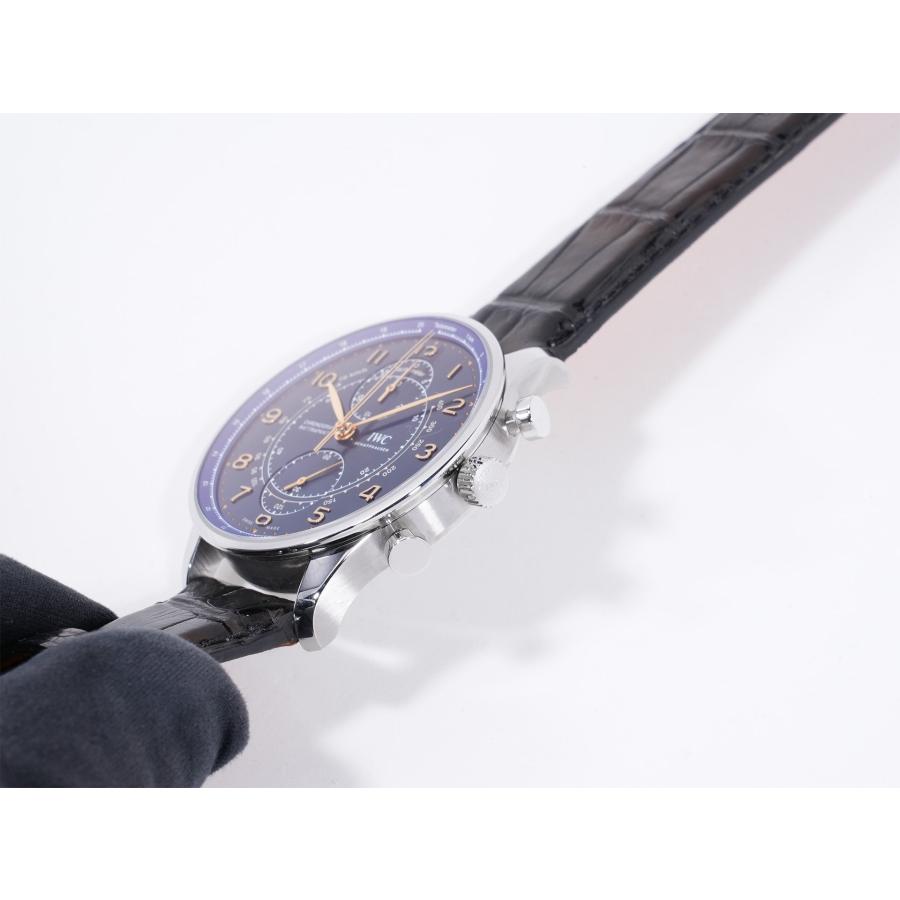 IWC ポルトギーゼ クロノグラフ ラトラパンテ ブティック ミラノ Ref.IW371222 SS ブルー文字盤 | IWC SCHAFFHAUSEN | 03