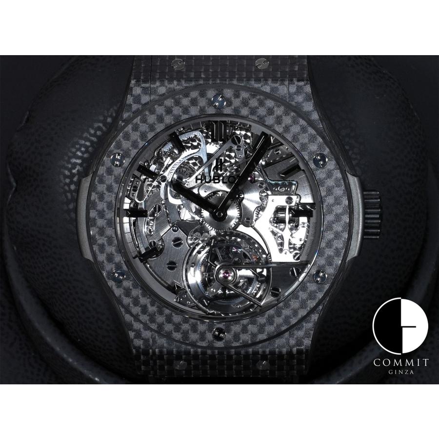 ウブロ クラシックフュージョン トゥールビヨン Ref.504.QX.0110.LR カーボン スケルトン文字盤 | HUBLOT