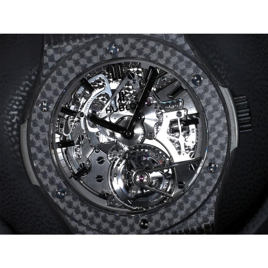 ウブロ クラシックフュージョン トゥールビヨン Ref.504.QX.0110.LR カーボン スケルトン文字盤 | HUBLOT | 02
