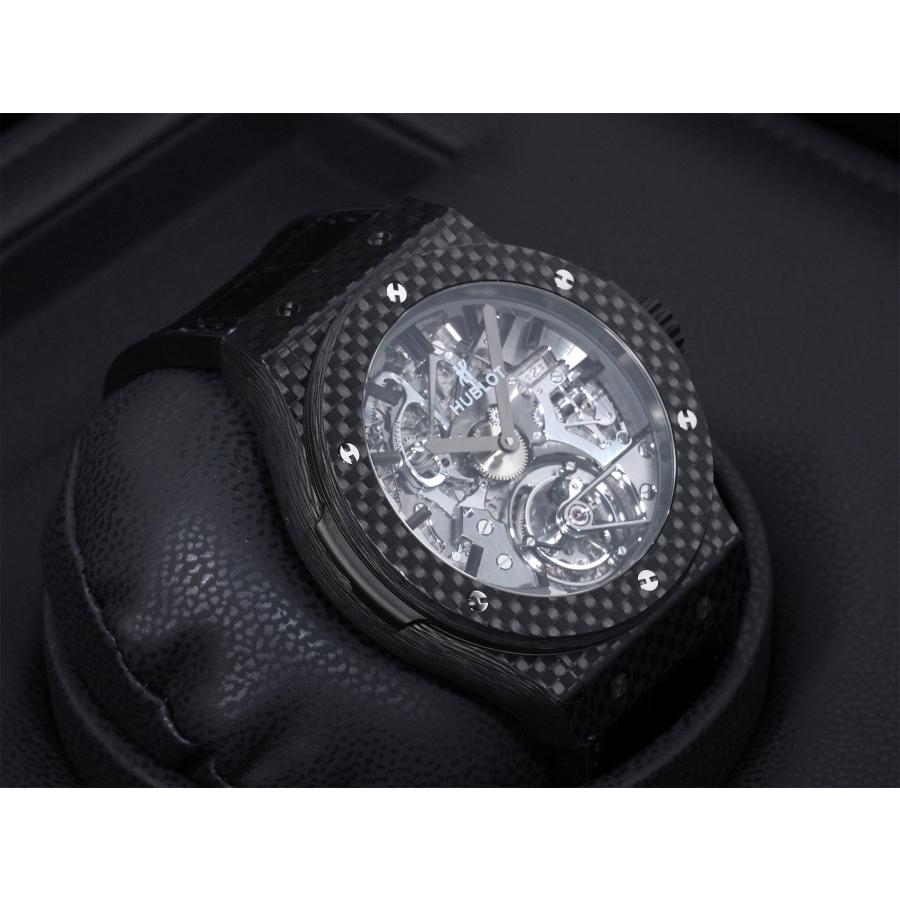 ウブロ クラシックフュージョン トゥールビヨン Ref.504.QX.0110.LR カーボン スケルトン文字盤 | HUBLOT | 04