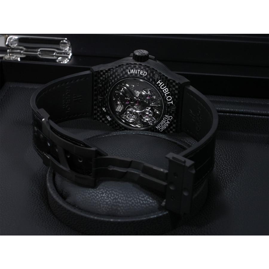 ウブロ クラシックフュージョン トゥールビヨン Ref.504.QX.0110.LR カーボン スケルトン文字盤 | HUBLOT | 07