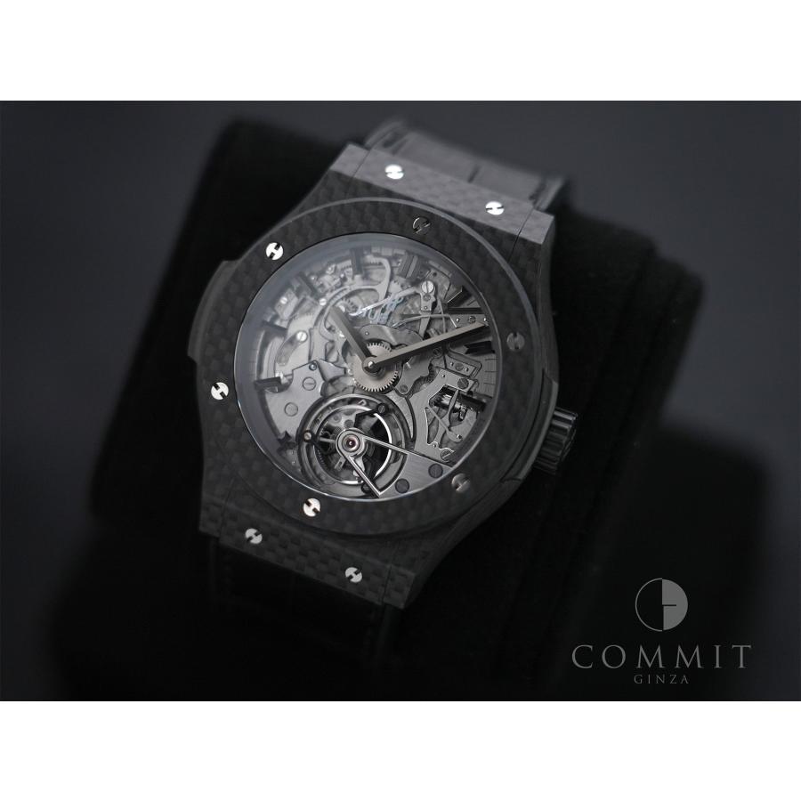 ウブロ クラシックフュージョン トゥールビヨン Ref.504.QX.0110.LR カーボン スケルトン文字盤 | HUBLOT | 09
