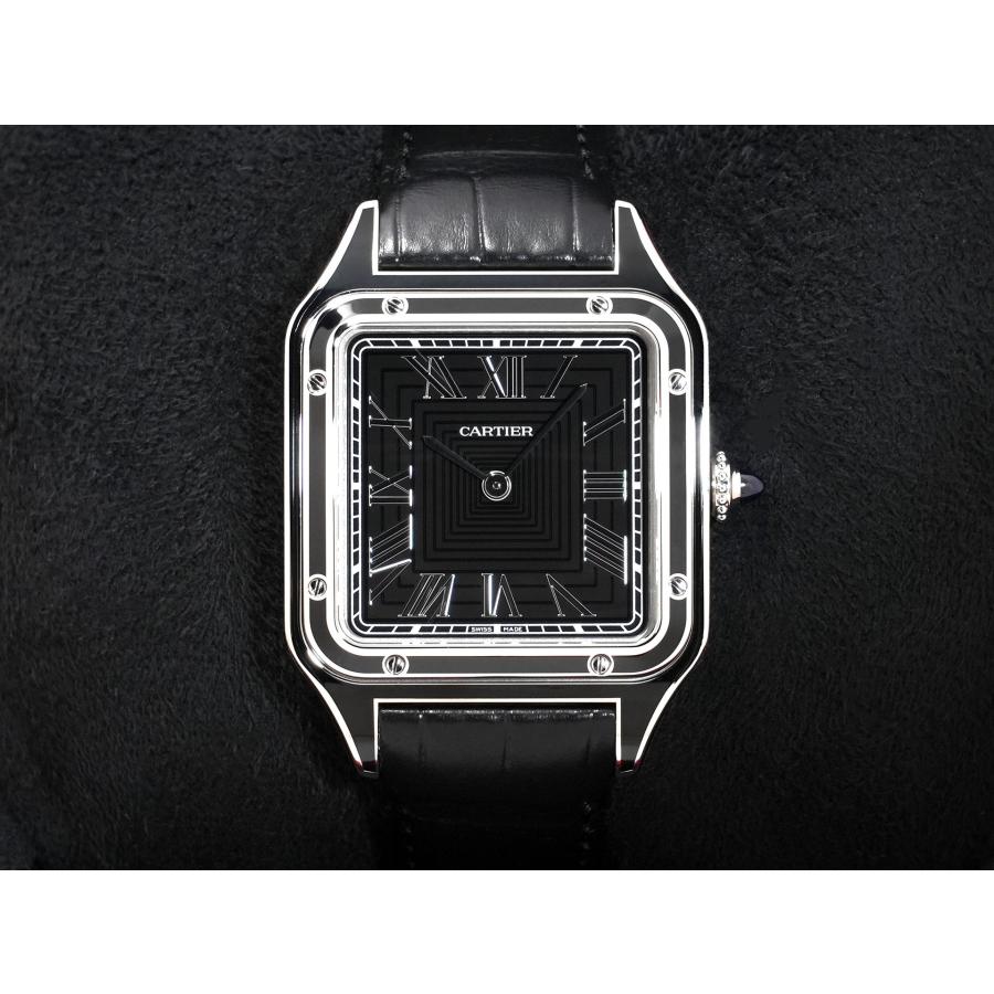 カルティエ サントス デュモン LM Ref.WSSA0046 SS ブラック文字盤 | Cartier | 01