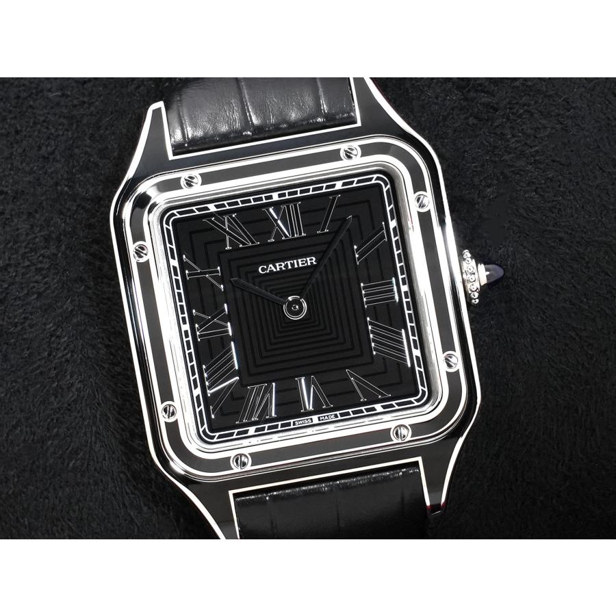 カルティエ サントス デュモン LM Ref.WSSA0046 SS ブラック文字盤 | Cartier | 02