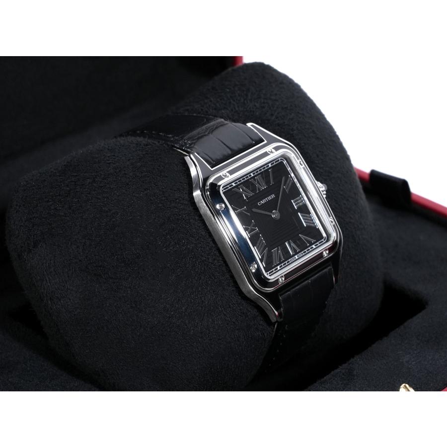 カルティエ サントス デュモン LM Ref.WSSA0046 SS ブラック文字盤 | Cartier | 04