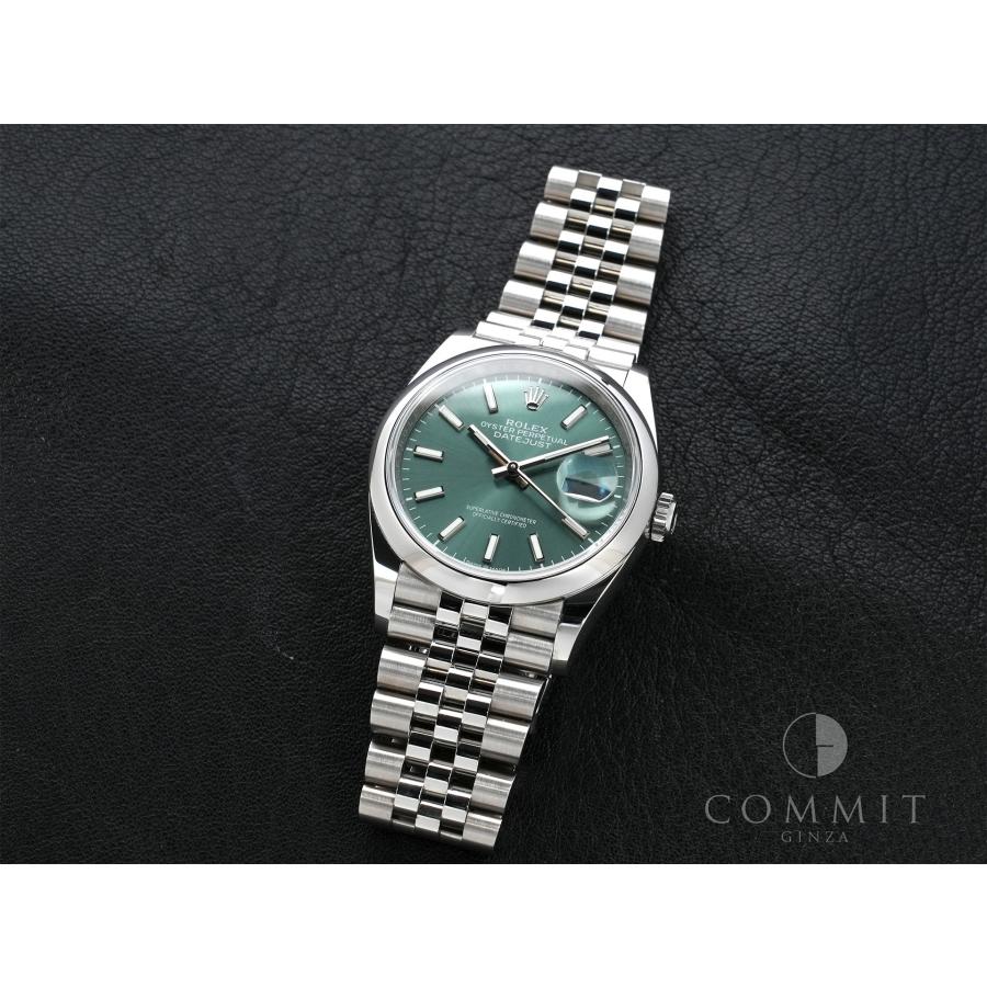 ロレックス デイトジャスト36 Ref.126200 ステンレススチール ミントグリーン文字盤 ジュビリーブレスレット | デイトジャスト | 10