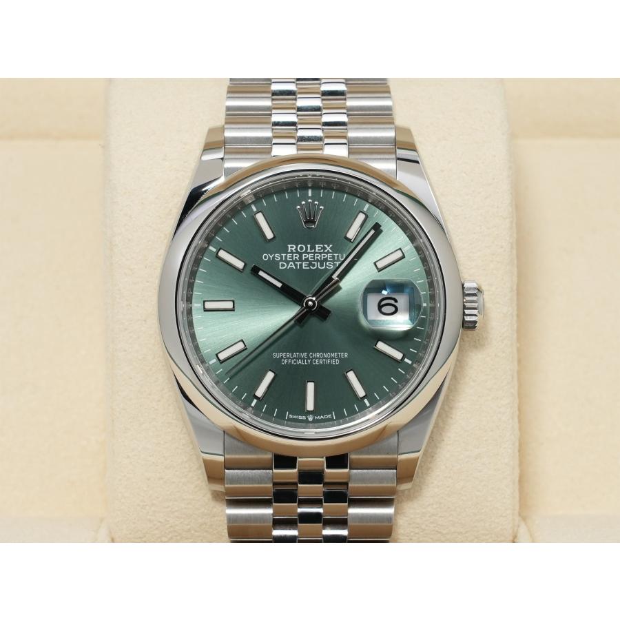 ロレックス デイトジャスト36 Ref.126200 ステンレススチール ミントグリーン文字盤 ジュビリーブレスレット | デイトジャスト | 01