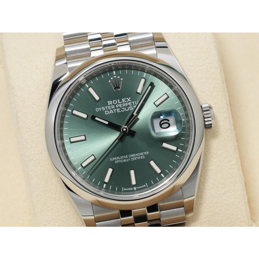 ロレックス デイトジャスト36 Ref.126200 ステンレススチール ミントグリーン文字盤 ジュビリーブレスレット | デイトジャスト | 02