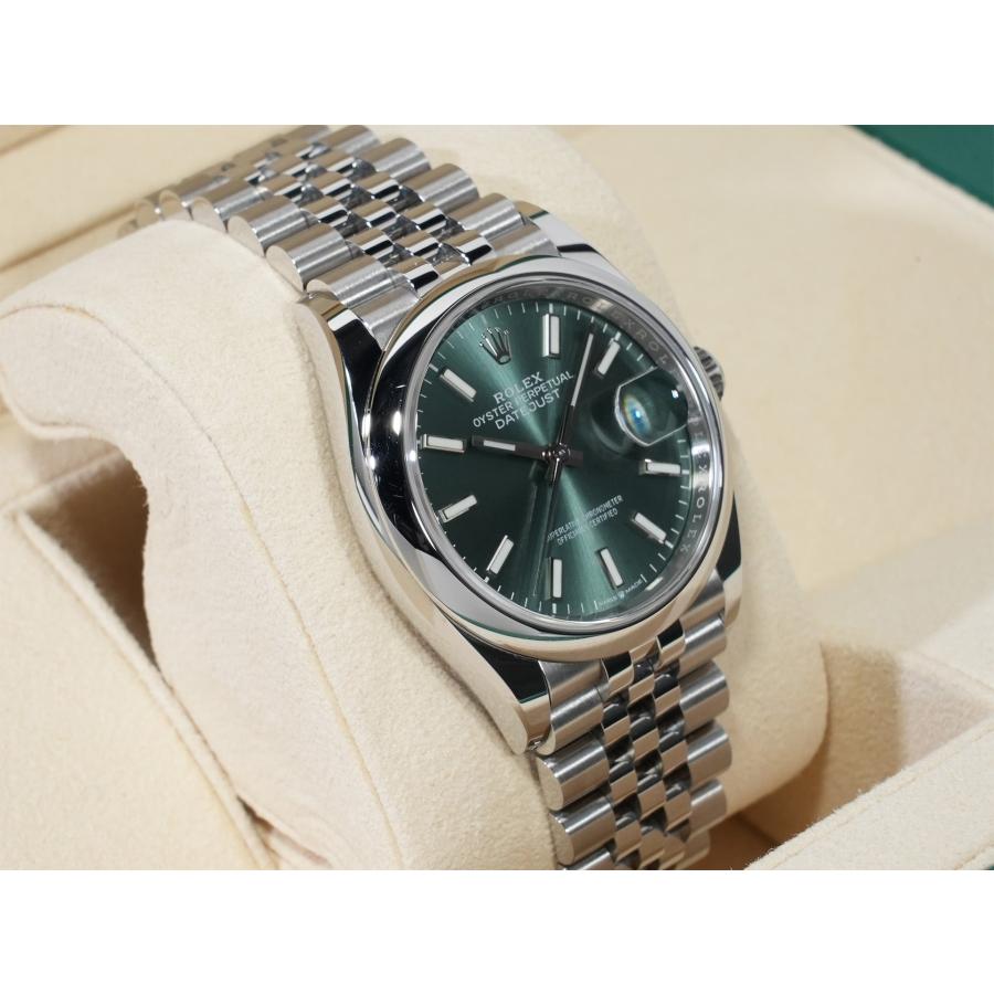 ロレックス デイトジャスト36 Ref.126200 ステンレススチール ミントグリーン文字盤 ジュビリーブレスレット | デイトジャスト | 04