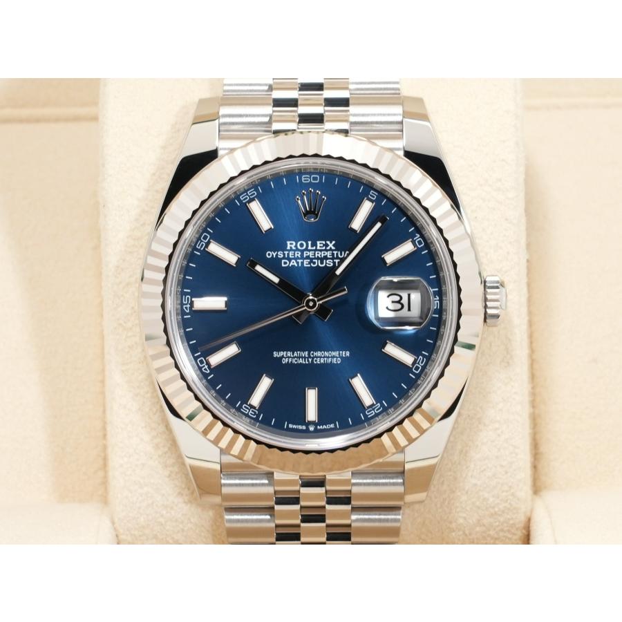 ロレックス デイトジャスト41 Ref.126334 SS/WG ブライトブルー文字盤 ジュビリーブレスレット | デイトジャスト | 01