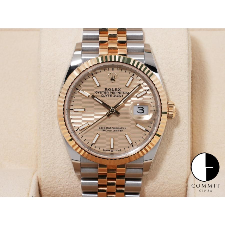ロレックス デイトジャスト36 Ref.126233 ステンレススチール/イエローゴールド シャンパンフルーテッドモチーフ文字盤 | デイトジャスト