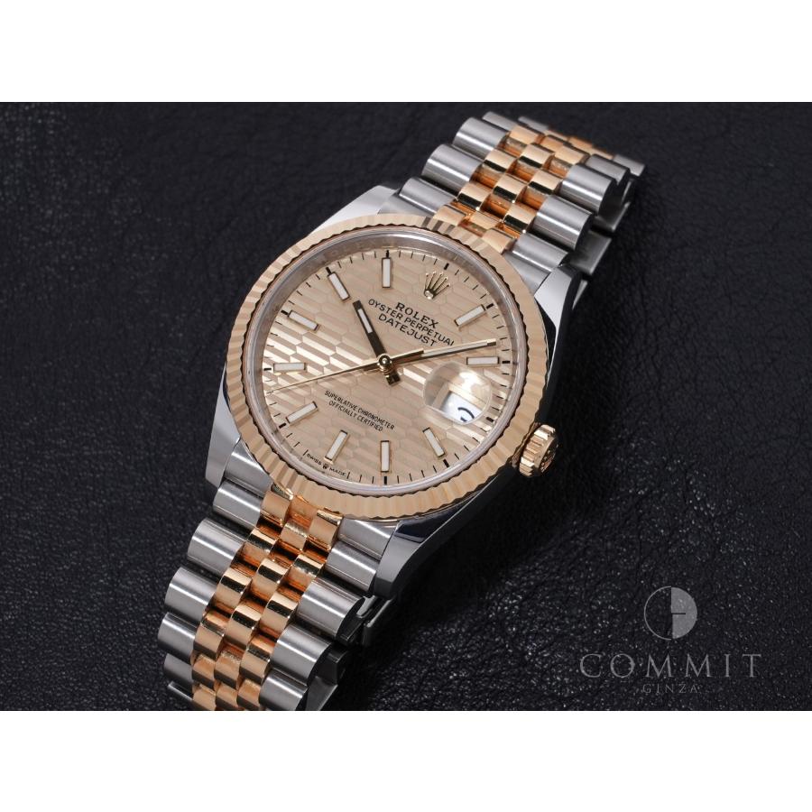 ロレックス デイトジャスト36 Ref.126233 ステンレススチール/イエローゴールド シャンパンフルーテッドモチーフ文字盤 | デイトジャスト | 10