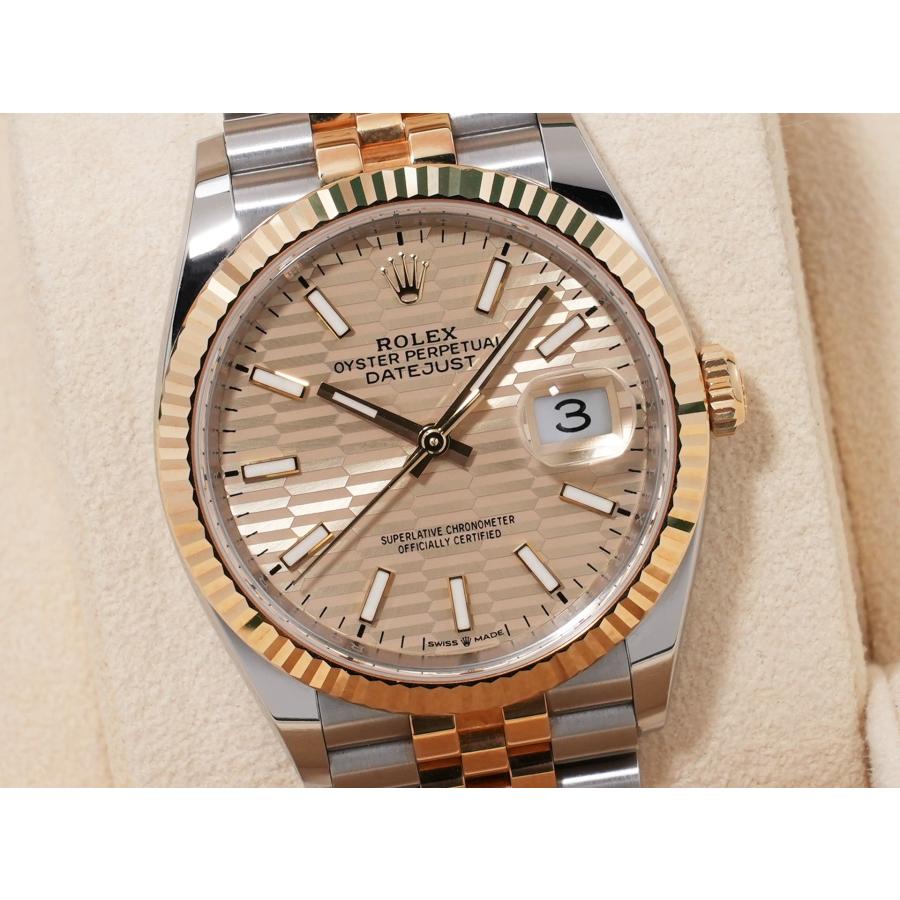 ロレックス デイトジャスト36 Ref.126233 ステンレススチール/イエローゴールド シャンパンフルーテッドモチーフ文字盤 | デイトジャスト | 02