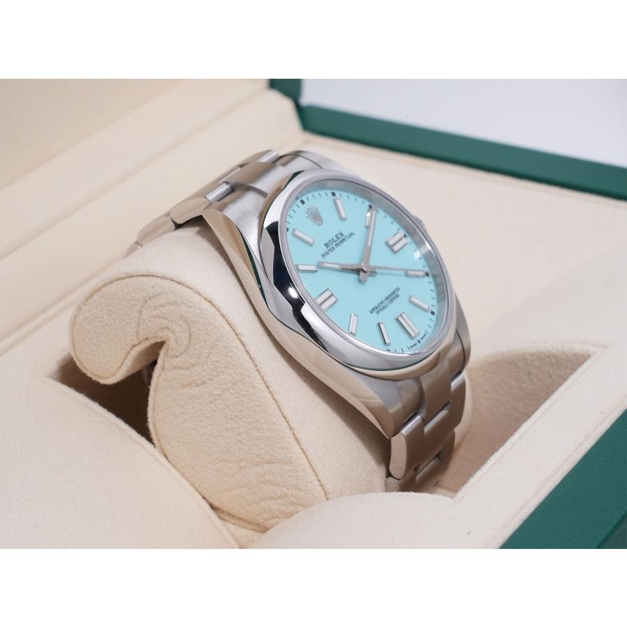 ロレックス オイスターパーペチュアル41 Ref.124300 ステンレススチール ターコイズ文字盤 | オイスター パーペチュアル | 04