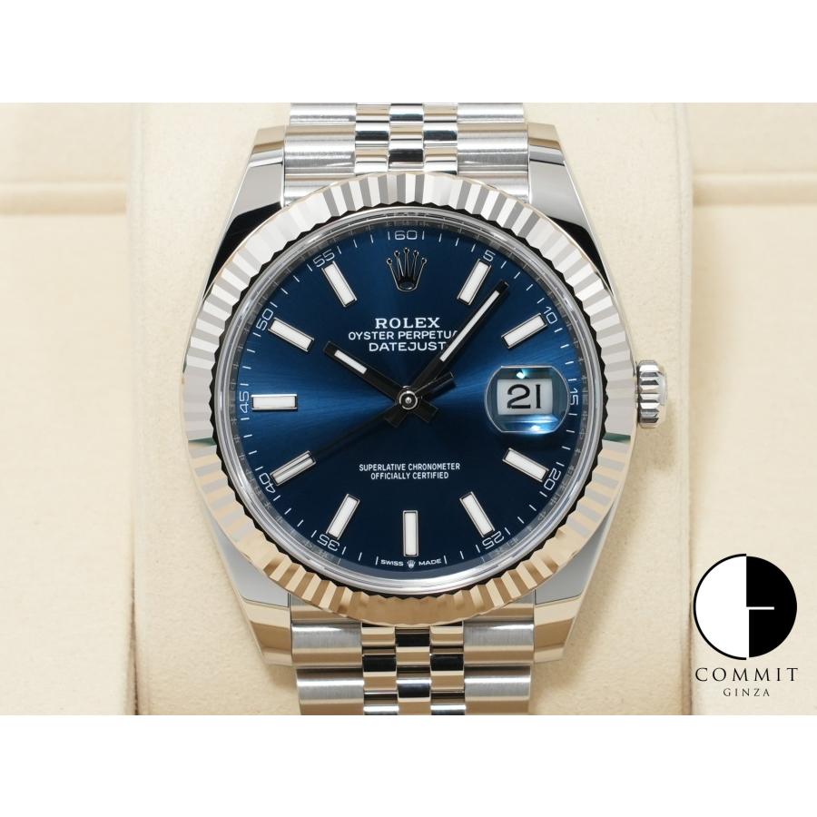 ロレックス デイトジャスト41 Ref.126334 ステンレススチール/ホワイトゴールド ブライトブルー文字盤 ジュビリーブレスレット | デイトジャスト
