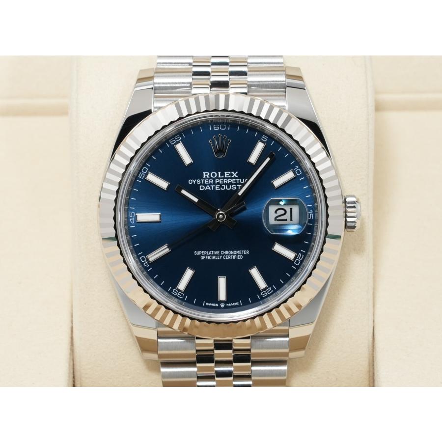 ロレックス デイトジャスト41 Ref.126334 ステンレススチール/ホワイトゴールド ブライトブルー文字盤 ジュビリーブレスレット | デイトジャスト | 01