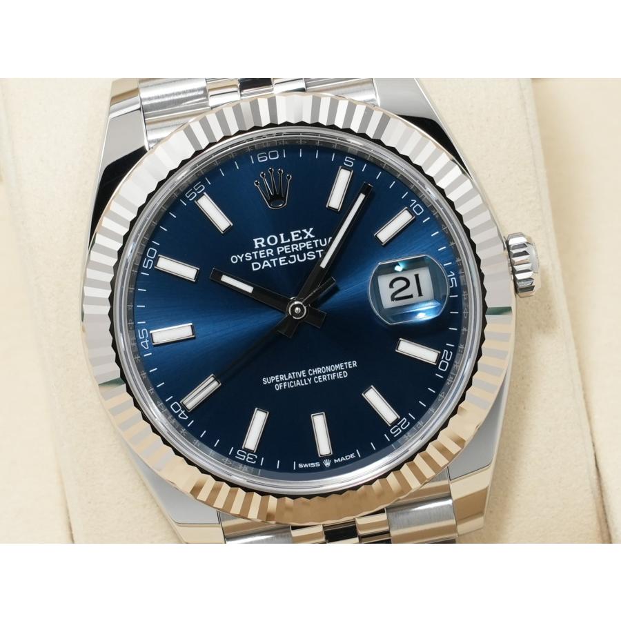 ロレックス デイトジャスト41 Ref.126334 ステンレススチール/ホワイトゴールド ブライトブルー文字盤 ジュビリーブレスレット | デイトジャスト | 02