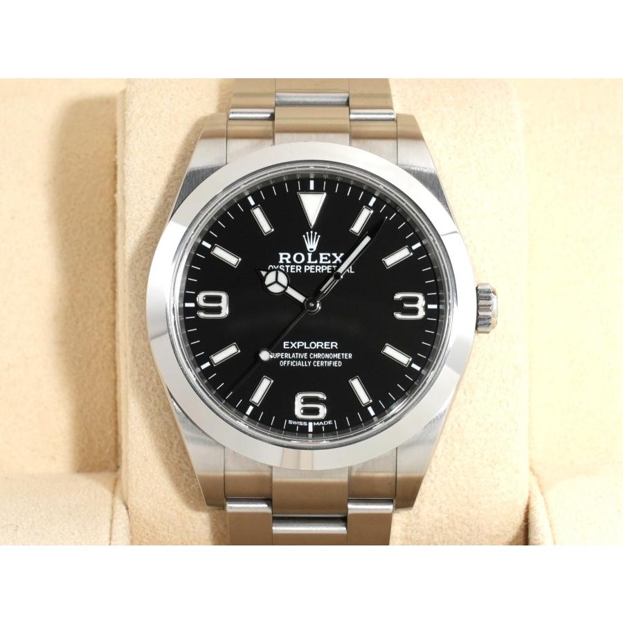 ロレックス エクスプローラーI Ref.214270 ステンレススチール ブラック文字盤 オイスターブレスレット | エクスプローラー（ROLEX） | 01