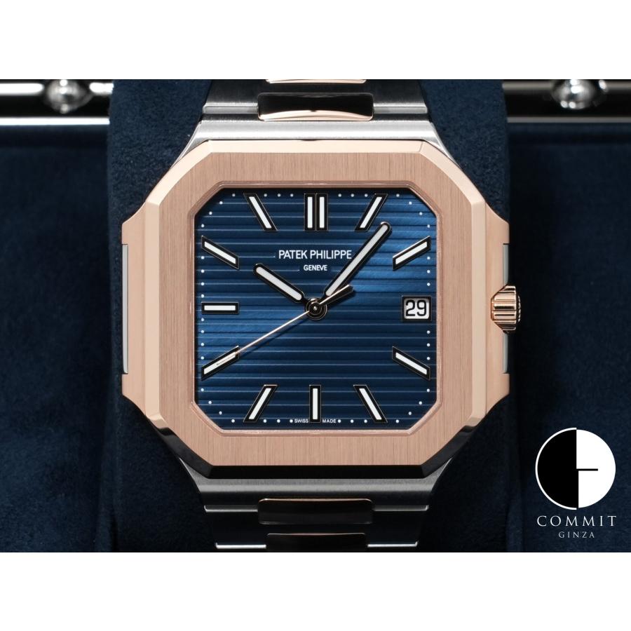 パテックフィリップ キュビタス Ref.5821/1AR-001 ステンレススチール/ローズゴールド ブルーソレイユ文字盤 | PATEK PHILIPPE