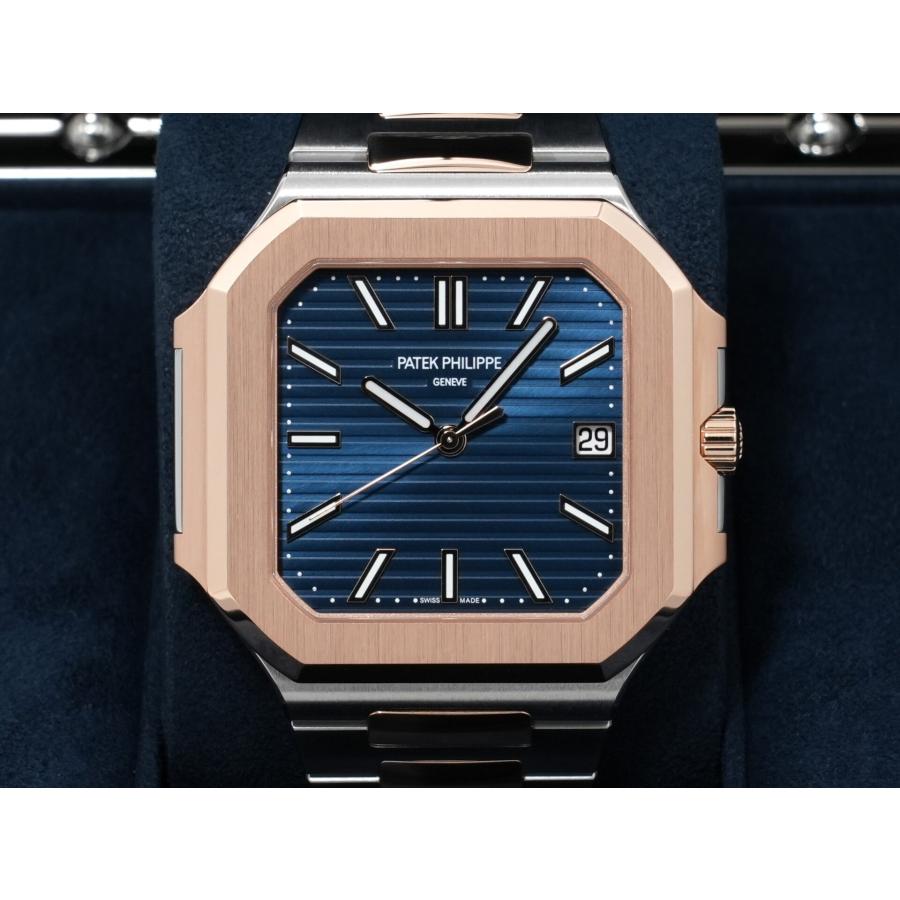 パテックフィリップ キュビタス Ref.5821/1AR-001 ステンレススチール/ローズゴールド ブルーソレイユ文字盤 | PATEK PHILIPPE | 01