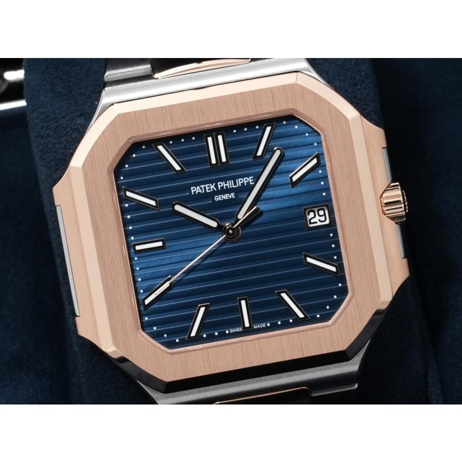 パテックフィリップ キュビタス Ref.5821/1AR-001 ステンレススチール/ローズゴールド ブルーソレイユ文字盤 | PATEK PHILIPPE | 02