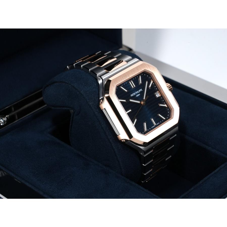 パテックフィリップ キュビタス Ref.5821/1AR-001 ステンレススチール/ローズゴールド ブルーソレイユ文字盤 | PATEK PHILIPPE | 04