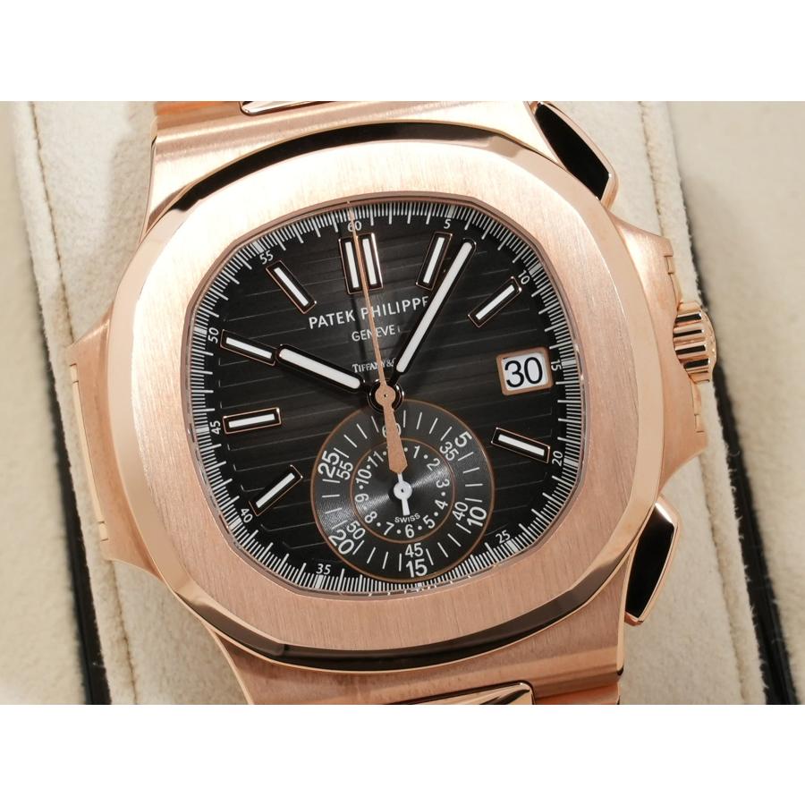 パテックフィリップ ノーチラス クロノグラフ TIFFANY＆CO. Ref.5980/1R-001 18KRG ブラックグラデーション文字盤 | ノーチラス | 02