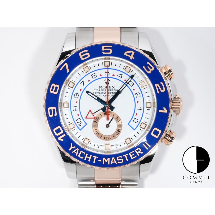 ロレックス ヨットマスターII Ref.116681 ステンレススチール/エバーローズゴールド ホワイト文字盤 | ヨットマスター