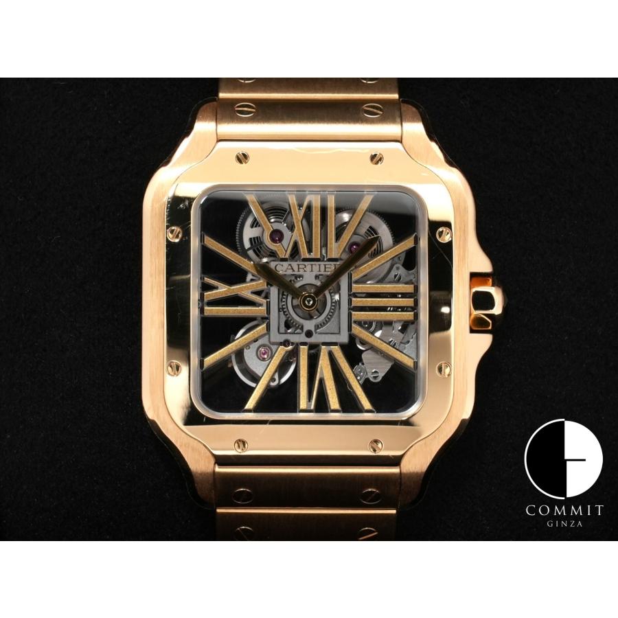 カルティエ サントス ドゥ カルティエ LM Ref.WHSA0042 イエローゴールド スケルトン文字盤 | Cartier