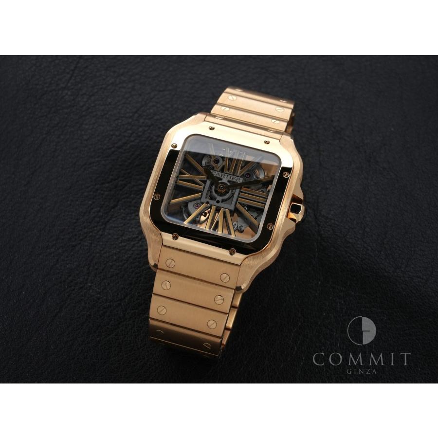 カルティエ サントス ドゥ カルティエ LM Ref.WHSA0042 イエローゴールド スケルトン文字盤 | Cartier | 10